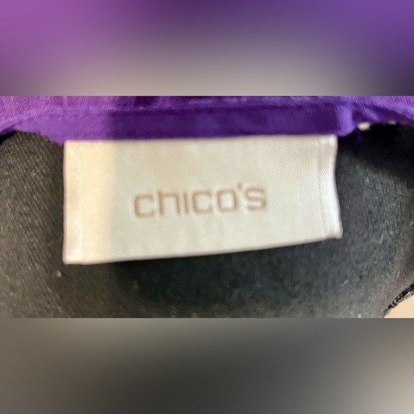 Chico's Purple and Pink Gradient Top with embellishment NWOT - Picture 2 of 6